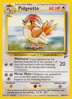 Pidgeotto 028/130 Base Set 2