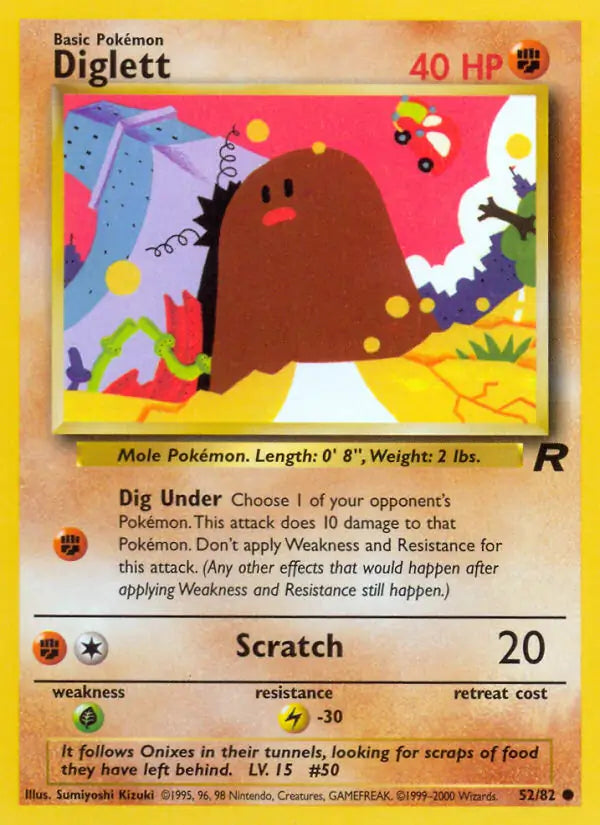 Diglett 52/82 Team Rocket