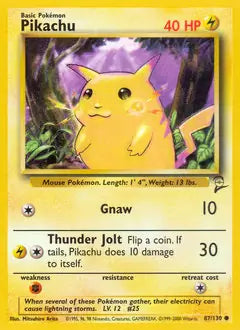 Pikachu 087/130 Base Set 2