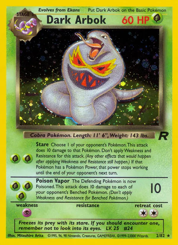 Dark Arbok (2) 02/82 Team Rocket