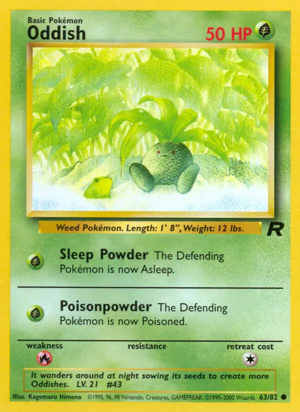 Oddish 63/82 Team Rocket
