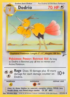 Dodrio 037/130 Base Set 2