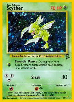 Scyther 017/130 Base Set 2