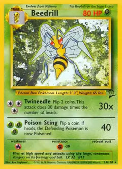 Beedrill 021/130 Base Set 2