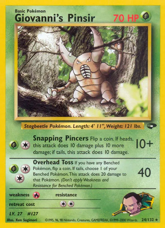 Giovanni's Pinsir 024/132 Gym Challenge [Unlimited]