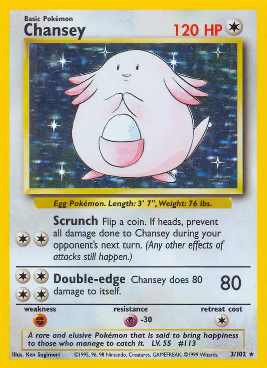 Chansey (3/102) [Base Set - Unlimited]