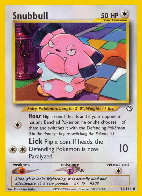 Snubbull 074/111 Neo Genesis [Unlimited]