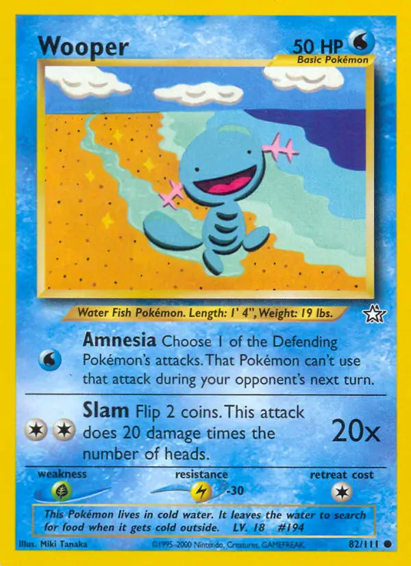 Wooper 082/111 Neo Genesis [Unlimited]