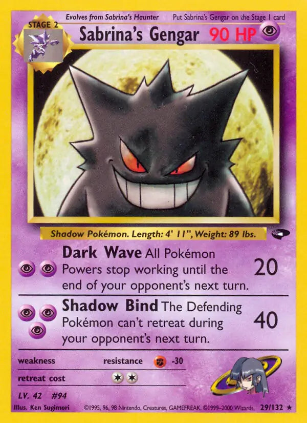 Sabrina's Gengar 029/132 Gym Challenge [Unlimited]