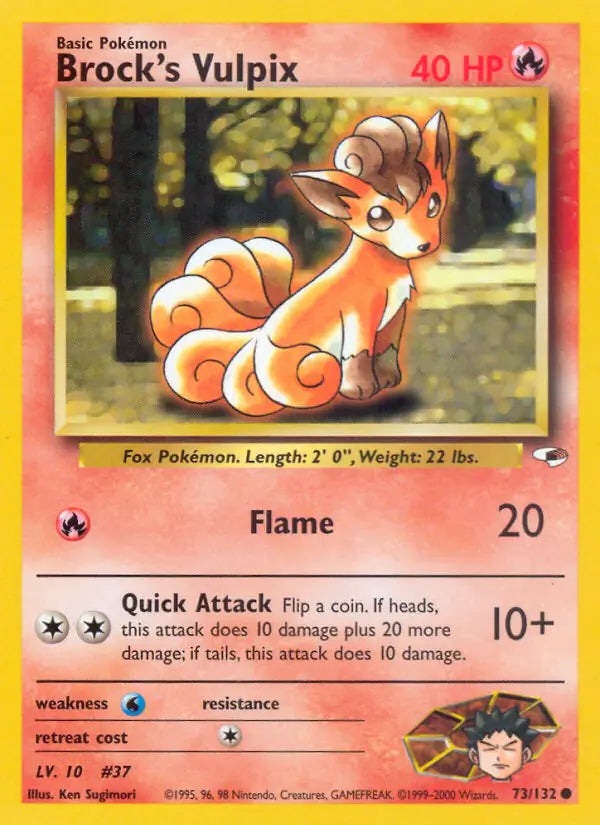Brock's Vulpix 073/132 Gym Heroes [Unlimited]