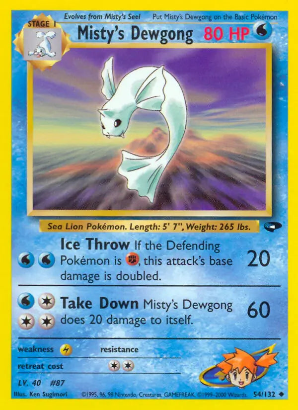Misty's Dewgong 054/132 Gym Challenge [Unlimited]