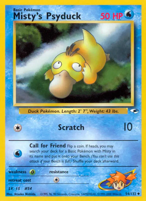 Misty's Psyduck 054/132 Gym Heroes [Unlimited]