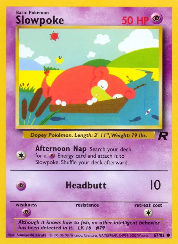 Slowpoke 67/82 Team Rocket