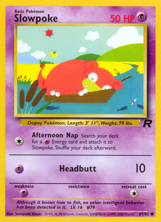 Slowpoke 67/82 Team Rocket