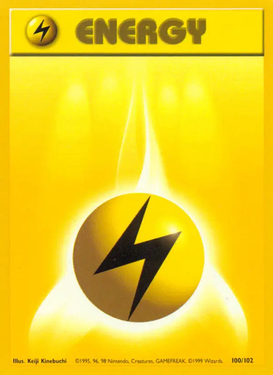 Lightning Energy (100/102) [Base Set - Unlimited]