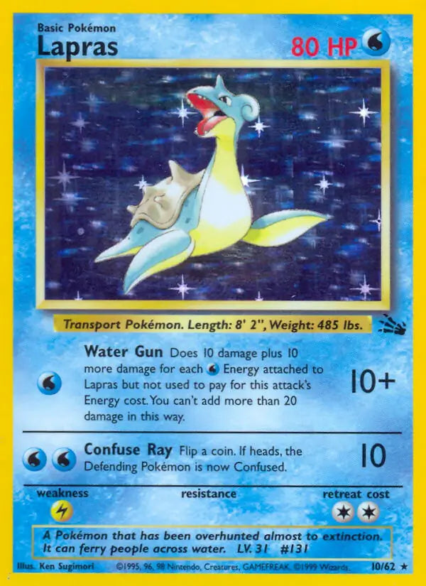 Lapras (10/62) [Fossil - Unlimited]