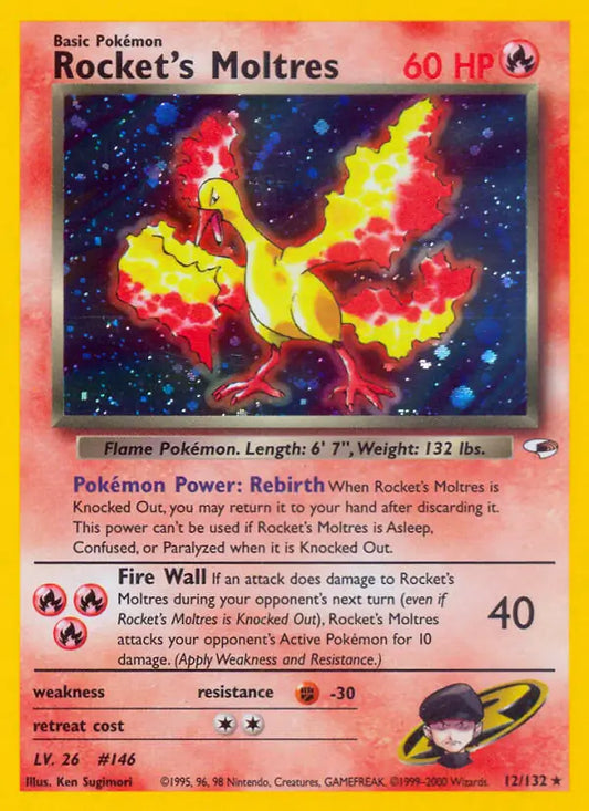 Rocket's Moltres 012/132 Gym Heroes [Unlimited]
