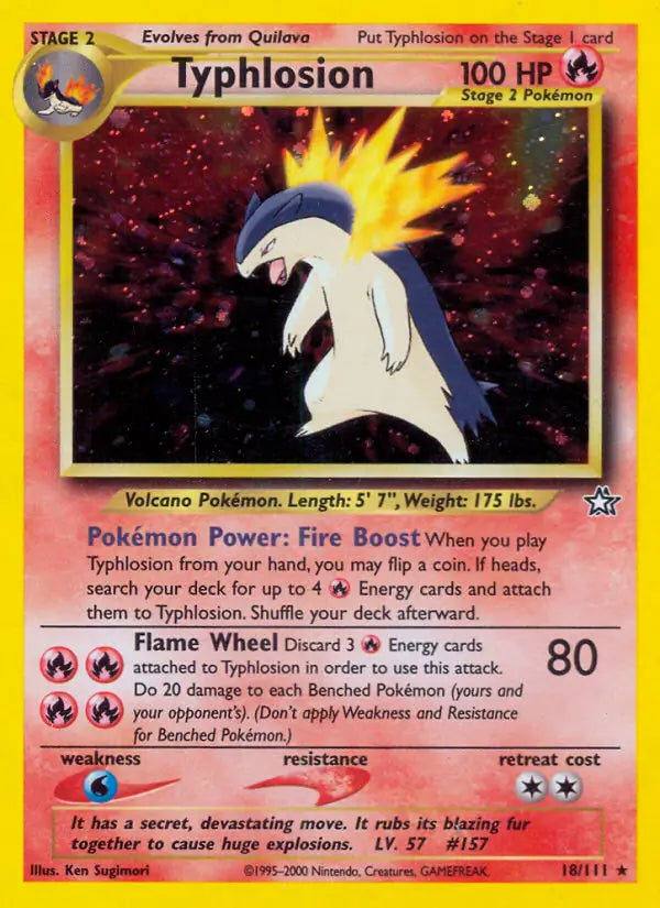 Typhlosion (18) 018/111 Neo Genesis [Unlimited]