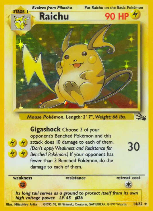 Raichu (14/62) [Fossil - Unlimited]