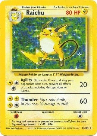 Raichu (14/102) [Base Set - Unlimited]