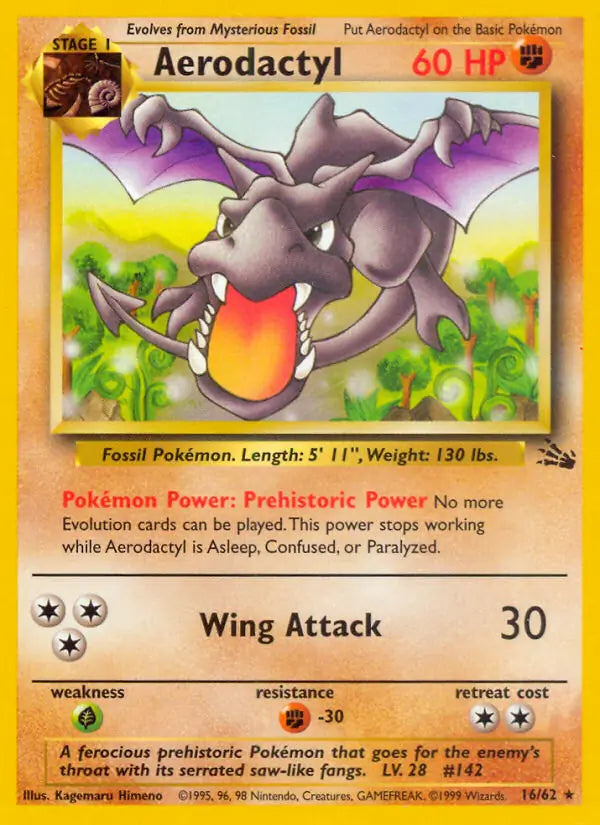 Aerodactyl (16/62) [Fossil - Unlimited]