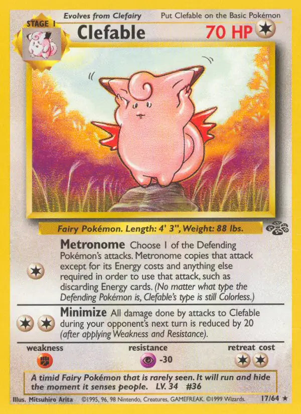 Clefable (17/64) [Jungle - Unlimited]