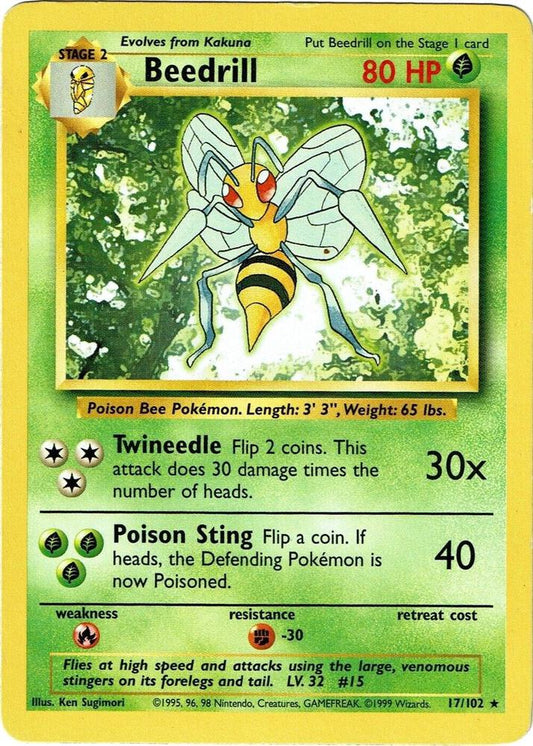 Beedrill (17/102) [Base Set - Unlimited]