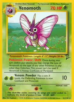 Venomoth 031/130 Base Set 2