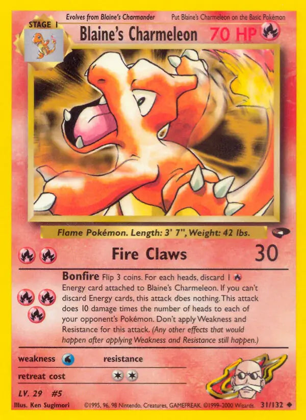 Blaine's Charmeleon 031/132 Gym Challenge [Unlimited]