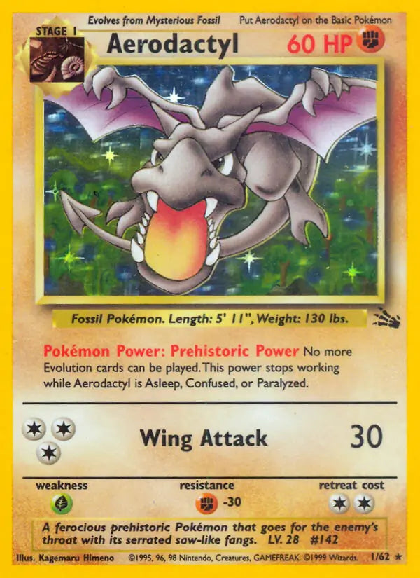 Aerodactyl (1/62) [Fossil - Unlimited]