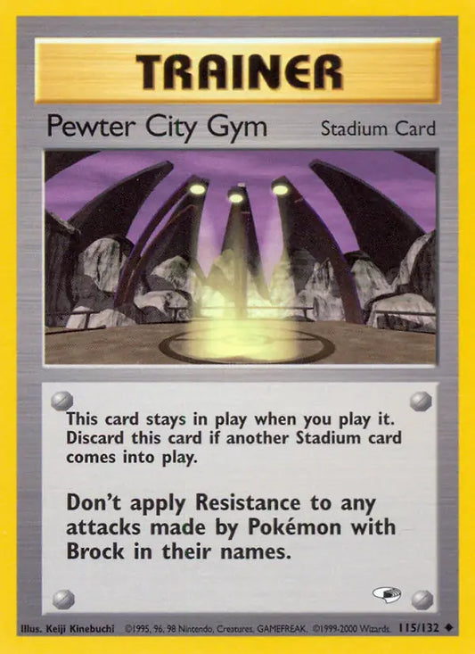 Pewter City Gym 115/132 Gym Heroes [Unlimited]