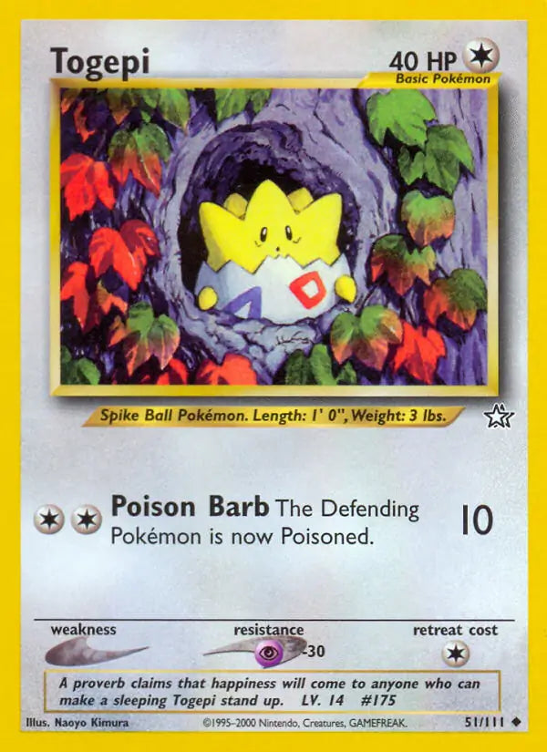 Togepi 051/111 Neo Genesis [Unlimited]