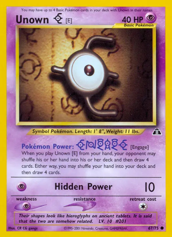 Unown [E] 67/75 Neo Discovery [Unlimited]