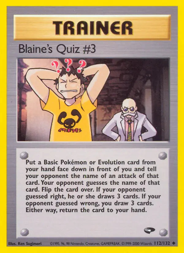 Blaine's Quiz #3 112/132 Gym Challenge [Unlimited]