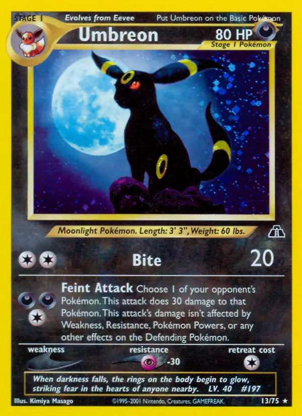 Umbreon 13/75 Holo Neo Discovery [Unlimited]