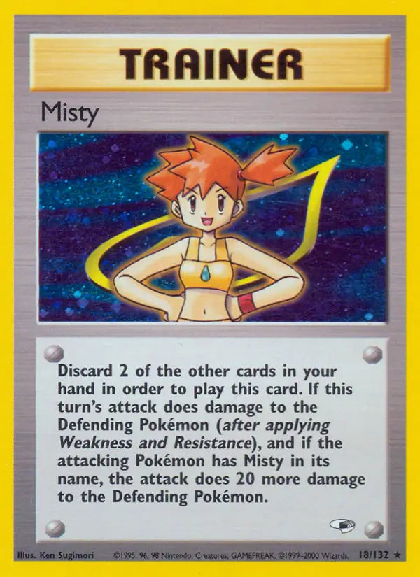 Misty (18) 018/132 Gym Heroes [Unlimited]