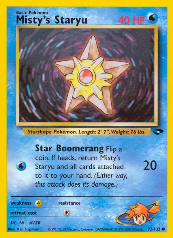 Misty's Staryu 092/132 Gym Challenge [Unlimited]