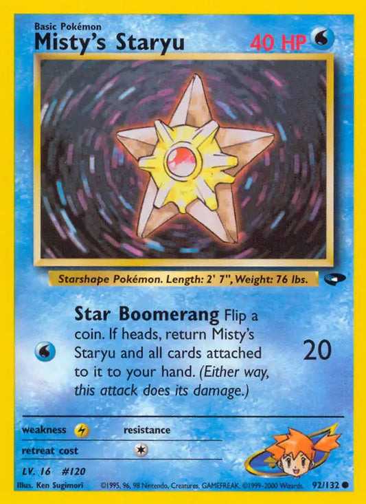 Misty's Staryu 092/132 Gym Challenge [Unlimited]