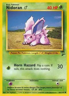 Nidoran M 083/130 Base Set 2