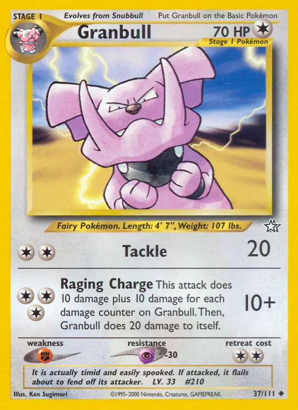 Granbull 037/111 Neo Genesis [Unlimited]