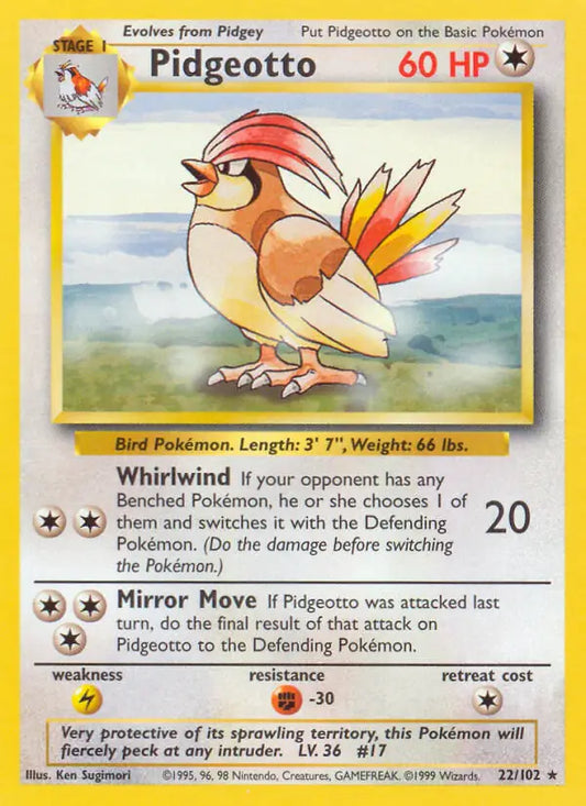 Pidgeotto (22/102) [Base Set - Unlimited]