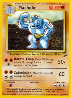 Machoke 049/130 Base Set 2