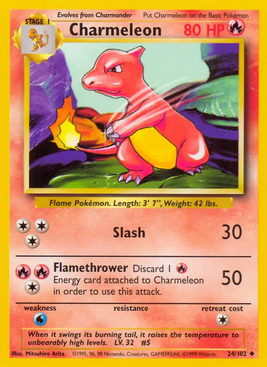 Charmeleon (24/102) [Base Set - Unlimited]