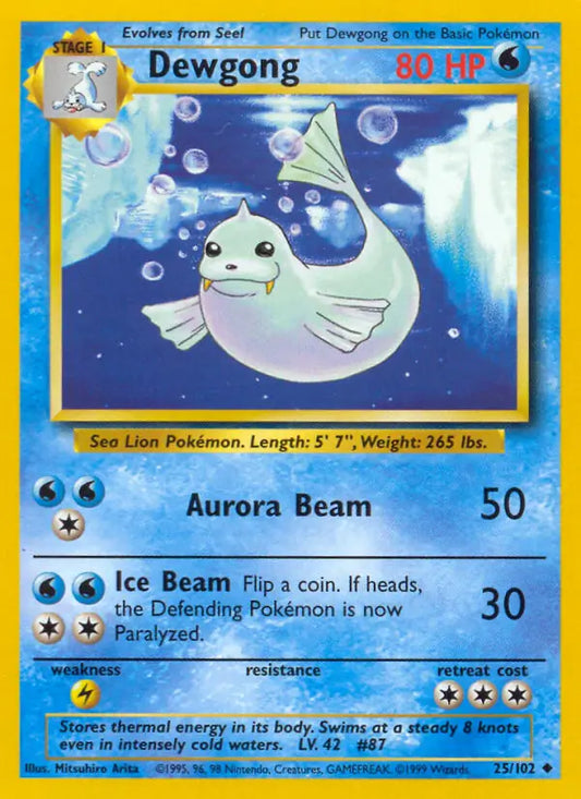 Dewgong (25/102) [Base Set - Unlimited]