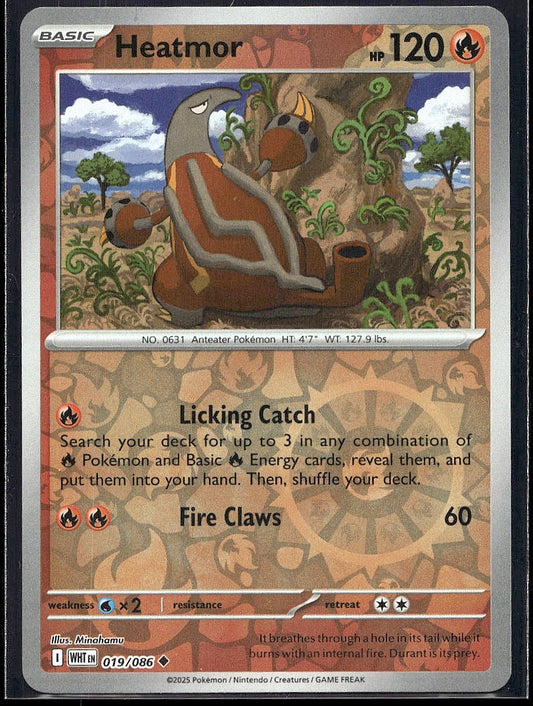 Heatmor 019/086 SV: White Flare Reverse Holo LP