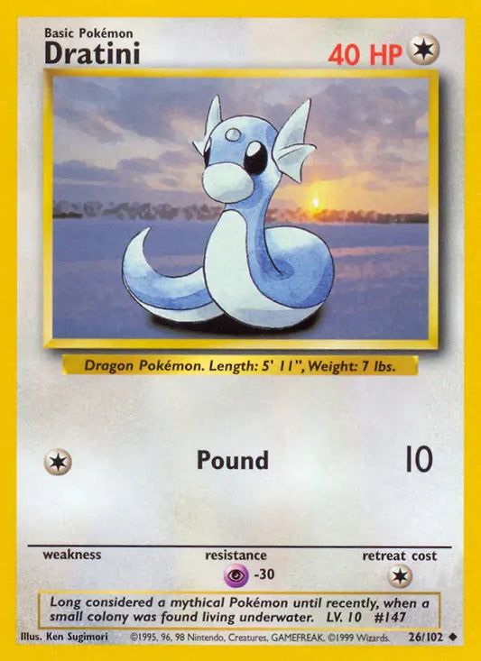 Dratini (26/102) [Base Set - Unlimited]