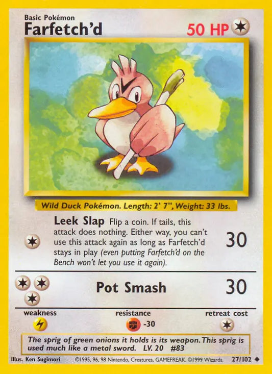 Farfetch'd (27/102) [Base Set - Unlimited]