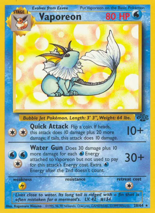 Vaporeon (28/64) [Jungle - Unlimited]