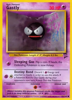 Gastly 075/130 Base Set 2