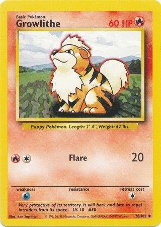 Growlithe (28/102) [Base Set - Unlimited]
